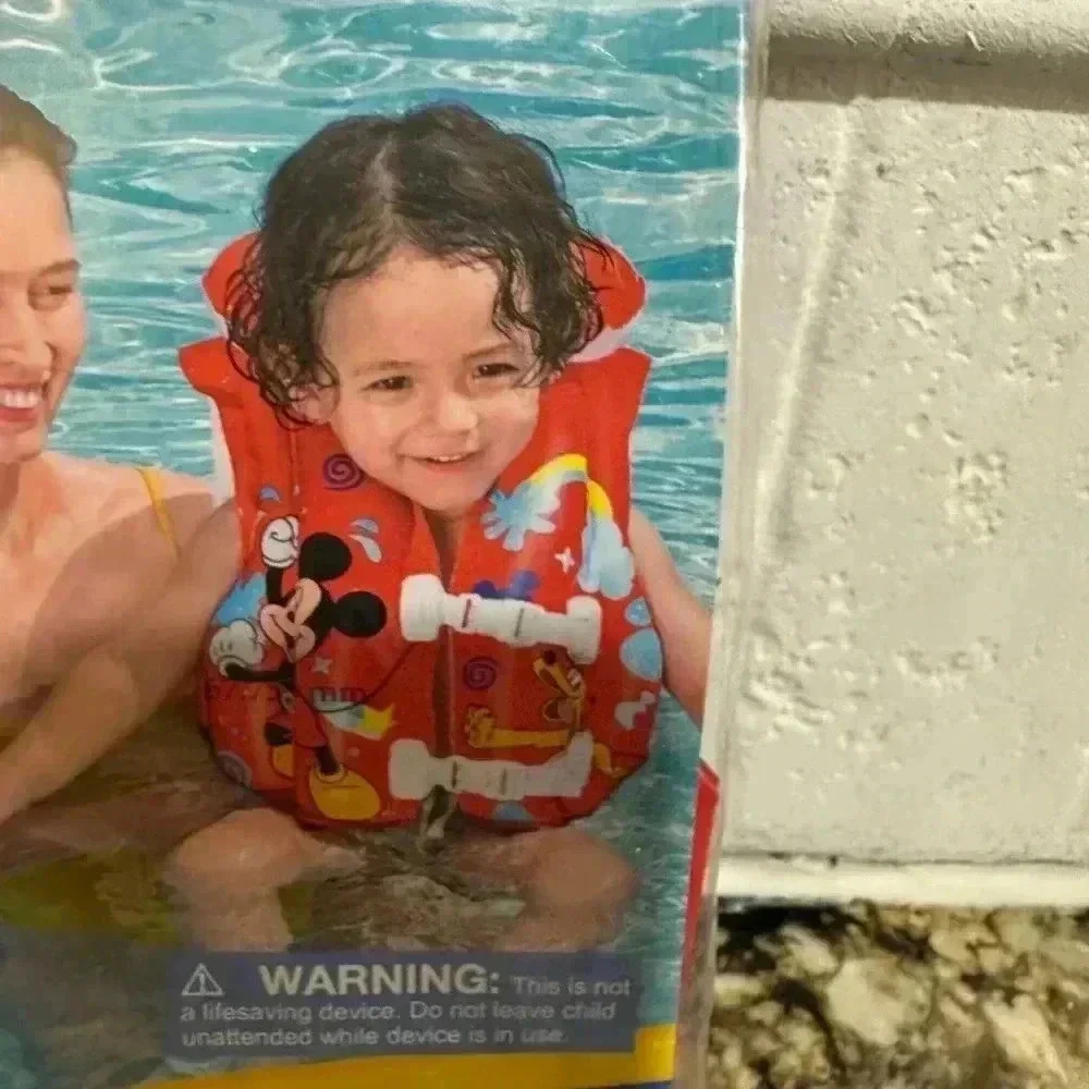 Bestway Mickey Mouse Swim Vest, Red, Ages 3-6